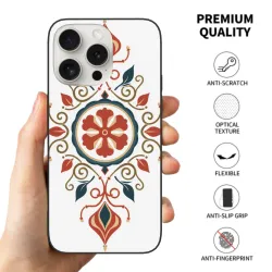 復古花卉紋理 iPhone 15 Pro/Max 手機殼 - okomall
