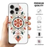 復古花卉紋理 iPhone 15 Pro/Max 手機殼 - okomall
