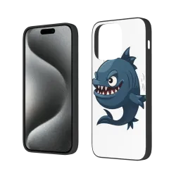 حافظة هاتف على شكل سمكة قرش لطيفة - iPhone 15 Pro/Pro Max - OKOMALL