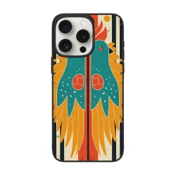 iPhone 15/Pro/Max 鳥類復古風手機殼 - okomall