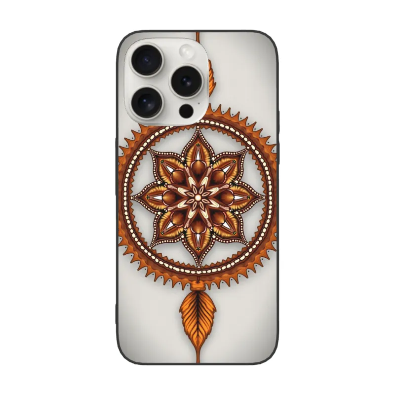 iPhone 15/Pro/Max 曼陀羅花纹手机壳 - okomall