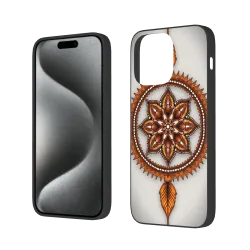 iPhone 15/Pro/Max 曼陀羅花纹手机壳 - okomall