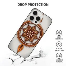 iPhone 15/Pro/Max 曼陀羅花纹手机壳 - okomall