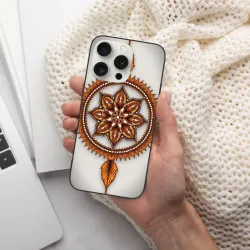iPhone 15/Pro/Max 曼陀羅花纹手机壳 - okomall