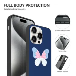 iPhone 15/Pro/Max 梦幻蝴蝶手机壳 - okomall