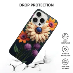 iPhone 15/Pro/Max 鮮花田園風手機殼 - OKOMALL