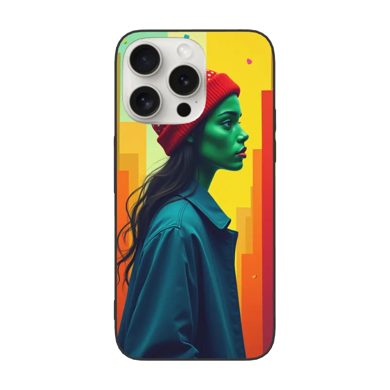 iPhone 15/Pro/Max 抽象人物藝術手機殼 - okomall