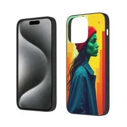 iPhone 15/Pro/Max 抽象人物藝術手機殼 - okomall