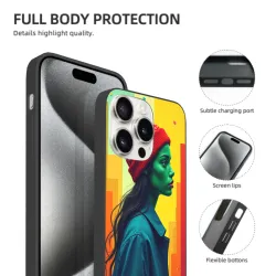 iPhone 15/Pro/Max 抽象人物藝術手機殼 - okomall