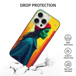 iPhone 15/Pro/Max 抽象人物藝術手機殼 - okomall
