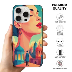 iPhone 15/Pro/Max 夢幻都市風情手機殼 - OKOMALL