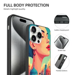 iPhone 15/Pro/Max 夢幻都市風情手機殼 - OKOMALL