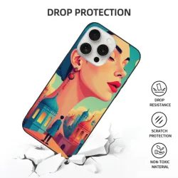 iPhone 15/Pro/Max 夢幻都市風情手機殼 - OKOMALL