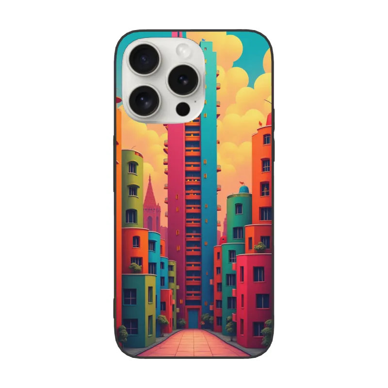 iPhone 15/Pro/Max 夢幻街景手機殼 - okomall