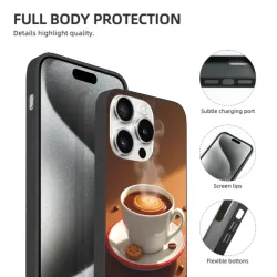 iPhone 15/Pro/Max 咖啡香氣手機殼 - okomall.com