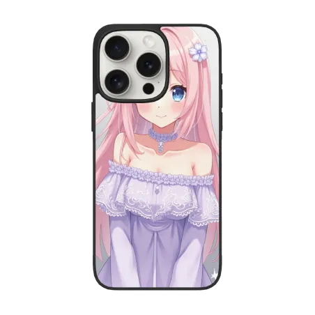 iPhone 15/Pro/Max 動漫少女手機殼 - 夢幻花舞 | okomall