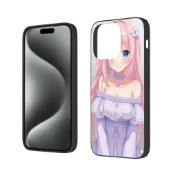 iPhone 15/Pro/Max 動漫少女手機殼 - 夢幻花舞 | okomall