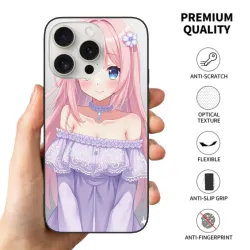 iPhone 15/Pro/Max 動漫少女手機殼 - 夢幻花舞 | okomall