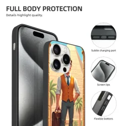 復古紳士風情 iPhone 15 Pro/Pro Max 手機殼 - OKOMALL