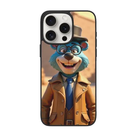 iPhone 15/Pro/Max 手機殼 - 活力卡通熊 | OKOMALL