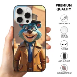 iPhone 15/Pro/Max 手機殼 - 活力卡通熊 | OKOMALL