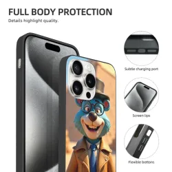 iPhone 15/Pro/Max 手機殼 - 活力卡通熊 | OKOMALL