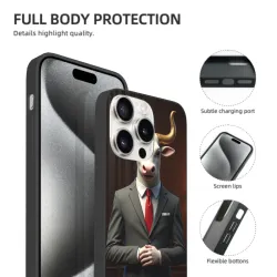 iPhone 15/Pro/Max 紳士風手機殼 - okomall.com