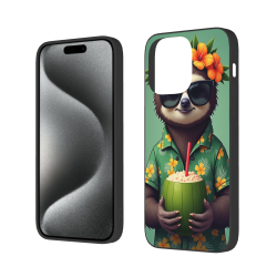 のんびりしたナマケモノのバケーション風iPhoneケース - OKOMALL