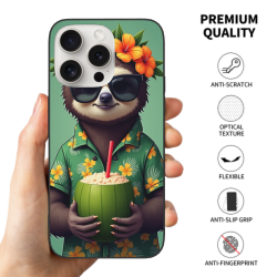 のんびりしたナマケモノのバケーション風iPhoneケース - OKOMALL