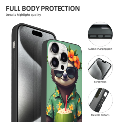 のんびりしたナマケモノのバケーション風iPhoneケース - OKOMALL
