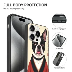 iPhone 15/Pro/Max 柴犬武士手機殼 - OKOMALL
