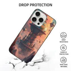 iPhone 15/Pro/Max 夢幻雲端古堡手機殼 - okomall