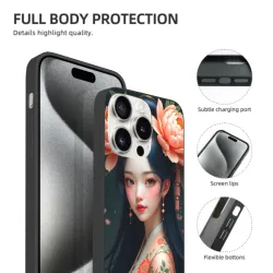 國風美人iPhone手機殼 - 全螢幕印花 | okomall