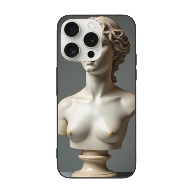 Funda para iPhone 15/Pro/Max con escultura de diosa clásica - OKOMALL
