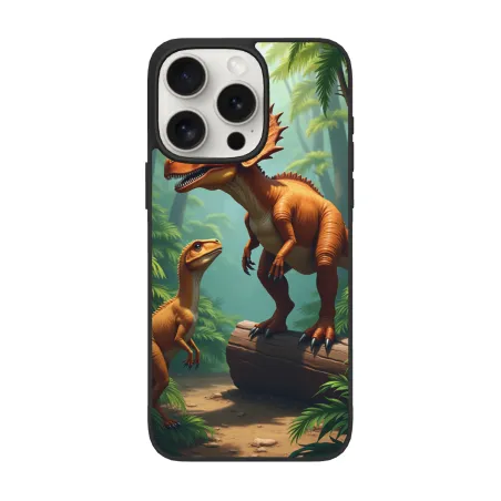 iPhone 15/Pro/Max 恐龍叢林手機殼 - okomall