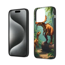 iPhone 15/Pro/Max 恐龍叢林手機殼 - okomall
