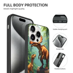 iPhone 15/Pro/Max 恐龍叢林手機殼 - okomall