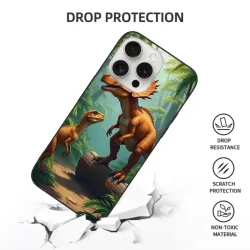 iPhone 15/Pro/Max 恐龍叢林手機殼 - okomall