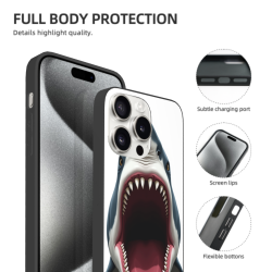 Shark Frenzy Phone Case - iPhone 15 Pro/Pro Max Case | OKOMALL