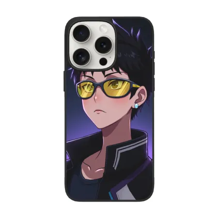 iPhone 15/Pro/Max 动漫角色手機殼 - 酷炫街頭風 | OKOMALL