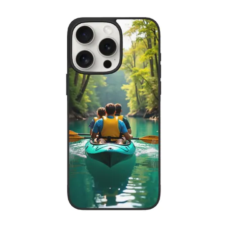 iPhone 15/Pro/Max 森林湖泊風景手機殼 - okomall