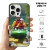 iPhone 15/Pro/Max 划船風景手機殼 - OKOMALL
