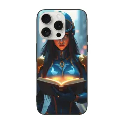 iPhone 15/Pro/Max 賽博龐克女戰士手機殼 - OKOMALL