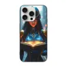 iPhone 15/Pro/Max 賽博龐克女戰士手機殼 - OKOMALL