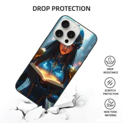 iPhone 15/Pro/Max 賽博龐克女戰士手機殼 - OKOMALL