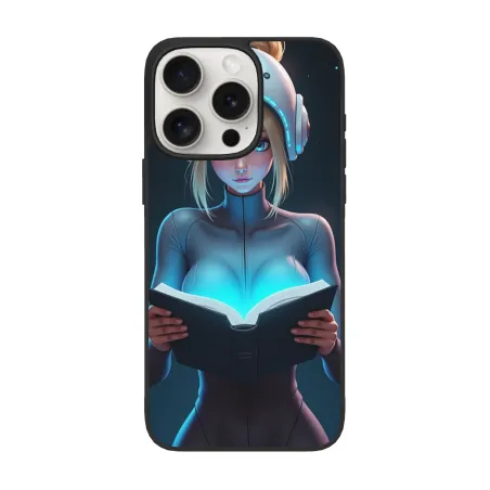 賽博朋克風格女性手機殼 - iPhone 15 Pro/Pro Max 保護殼