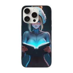 賽博朋克風格女性手機殼 - iPhone 15 Pro/Pro Max 保護殼