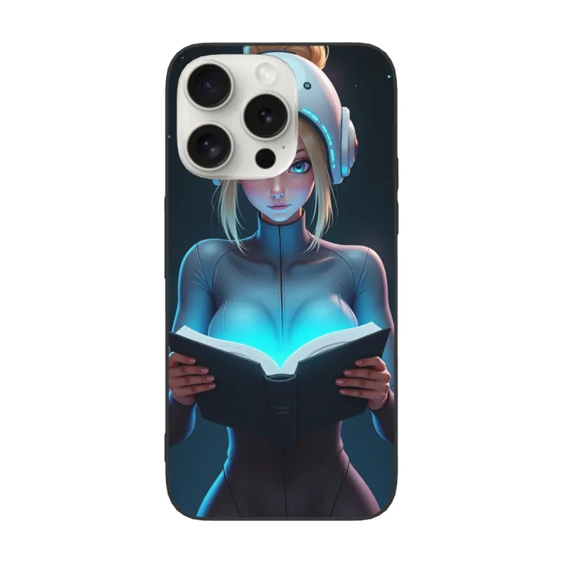 賽博朋克風格女性手機殼 - iPhone 15 Pro/Pro Max 保護殼