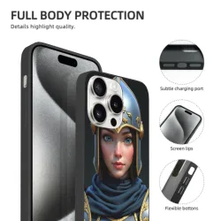 중세 기사 소녀 iPhone 15 케이스 - okomall
