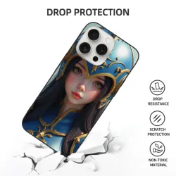 몽환 소녀 휴대폰 케이스 - 아이폰 15/Pro/Max 호환 | OKOMALL